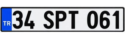 34 SPT 061 plakası